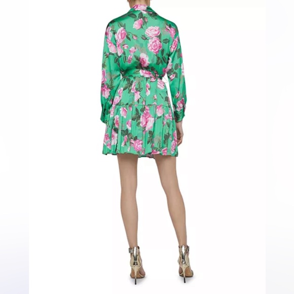 L'AGENCE Green Floral Dress - Picture 3 of 4